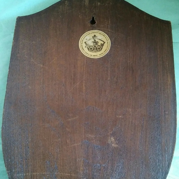 Wall Decor Vintage Cast Nestor Wood Coat Of Arms Crest Art Poshmark